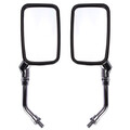 10mm Motorcycle Rear View Mirrors Sliver Chrome