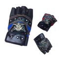 Skull Gloves PU Rivet Motorcycle Sport Fitness