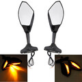 Motorcycle LED Turn Signal Honda CBR600 Side Mirrors Degree Adjustable F4i F4