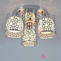 Ceiling Light Dome Three Led Glass