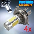 H4 9003 Turn Lights 4X HB2 7.5w Car Tail LED Bulb Fog Driving