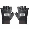 Cycling Sport Unisex Half Finger Black Driving PU Gloves