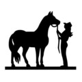 Horse Reflective Car Stickers Auto Truck Vehicle Motorcycle Decal Pulling