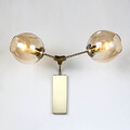 Wall Lights Bar Cafe Hallway Balcony Simple Glass Wall Lamp Gold Kitchen Shed