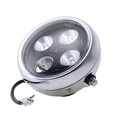 LED Headlight Lamp For Harley 12V 12W Chrome