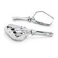 10mm Motorcycle Skull Hand Rear View Mirrors Claw Shadow