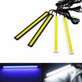 Auto 12V White Daytime Running Light DRL LED COB Car High Power Waterproof