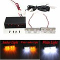 Amber White Emergency Strobe Light Flashing Warning Lamp Bar 12V LED Bulb