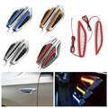 Turn Signal Pair Universal LED Fender Side Light Light Blade Car Steel Ring