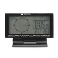 Hygrometer 12V 24V Clock Thermometer Voltmeter Car LED Display 4.5 Inch Weather Forecast