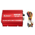 USB Power Amplifier Kinter HiFi Stereo MP3 Audio 12V Mini Car Speaker with 2CH