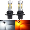 LED Dual Color Car Motorcycle Bulb DRL Turn Light Reverse BA15S 12V