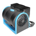 Double Wheels Wind Mini Electric Fan DC12V Air Conditioning 7W Car Truck Vehicle
