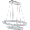 Living Room 240v Ring Fcc Pendant Light Crystal Double Led Modern