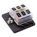 Warning Light 12V 24V with LED Way Blade Fuse Box Holder Car Boat Marine Trike