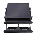 Car Plastic Din Holder Pocket Storage Box Radio Double