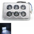 Motorcycle Angel Eyes Headlight 18W 6LED Spotlight 1500lm