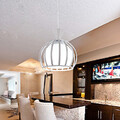 Led 1pc Pendant Light And Contracted Glass Round Restaurant
