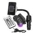 Bluetooth Car Kit FM Transmitter Steel Ring Wheel USB Mp3 Player