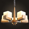 Design Contemporary Modern Chandelier New Wooden Bedroom Ceiling Light Decorative