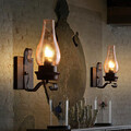 Glass Wall Sconce Bedside Retro Wall Light Industrial Fixture