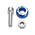 M5 Universal Motor Bike Body Wind Screenn 5mm Blue Kit Screw Bolt