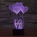 100 Decoration Atmosphere Lamp Led Night Light Love Star Novelty Lighting Wars 3d