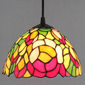 Vintage 25w Painting Feature For Mini Style Metal Tiffany Hallway Pendant Light Entry