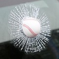 Adhesive Decal Wind Shield Car Sticker Window Glass Hit Baseball 3D