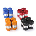 Aluminum Alloy Tire Valve Stem Caps Dust 4pcs Covers Car Wheel