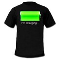 Flashing Led T-shirt Light Party Bar Raver Charging Mens Pattern Mode