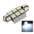 36MM Dome 6SMD 6000-6500k Bulb DC 12V Canbus Error Free Car LED