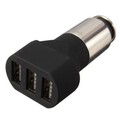 Brushed 5A Soulmate 5V Portable Three Metal USB Car Charger Power Adapter