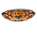 Light Retro Tiffany Glass Ceiling Lamp Fixture Flush Mount 16inch Living Room