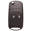 Two Chrysler Dodge Buttons Case Shell Remote Entry Key With Blade