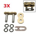 3pcs Chain Connecting O-Ring Master Links Motorcycle Dirt Bike