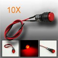 Lamp Indicator Dash Panel Warning Light 10MM Universal 10pcs LED