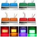 24V Pair Pickup Side Marker Indicator Light Lamp Commercial 12-LED Trailer Truck