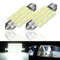 LED Light Lamp Bulb White 2Pcs Car Interior 3W Roof 41MM