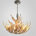 Industrial Chandelier Lighting Fit Living Room Antler Fixture Dining Room Country