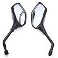 Kawasaki Z1000 Motorcycle Mirrors Black Rear