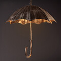 Color Metal 5 Heads Retro Style Living Room Umbrella Pendant Lamp Foyer