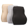 Cushion Lumbar Back Pillow Car Seat Pad Universal Waist Silk Support Memory Foam