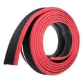 Decoration Spoiler Black Red Body Protector Car Front Bumper Rubber Auto Lip