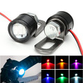 Mirror Mount Light Tail Lamp Pair Motorcycle LED Eagle Eye Constant DRL