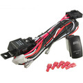 Relay Fuse with Wiring Harness LED Rocker Switch ON OFF 40A Blue