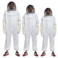 Protective Bee Hat Smock Beekeeping Body Suit Full Gloves Thicken Veil