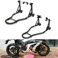 Steel Motorcycle Rear Wheel Front Heavy Duty Fork Stand Paddock Under Lift