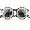 LED Fog Lights Universal Car 3 in 1 Angel Eyes inches Daytime Running Lights