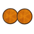 2inch Orange Dirt Bikes Bikes Motorcycles Round 2Pcs Universal ATV Reflectors